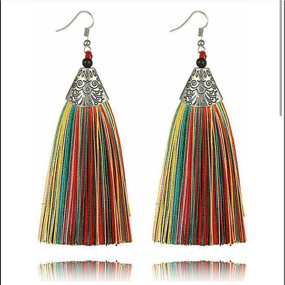 Beautiful Tassels Drop Bohemian Earrings - Picture 4 of 4